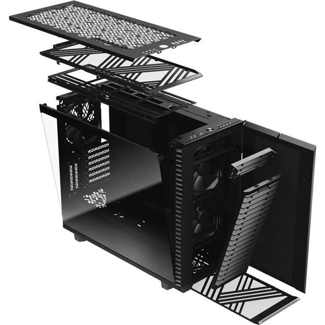 Fractal Design Boîtier d’ordinateur Define 7 Light TG Noir