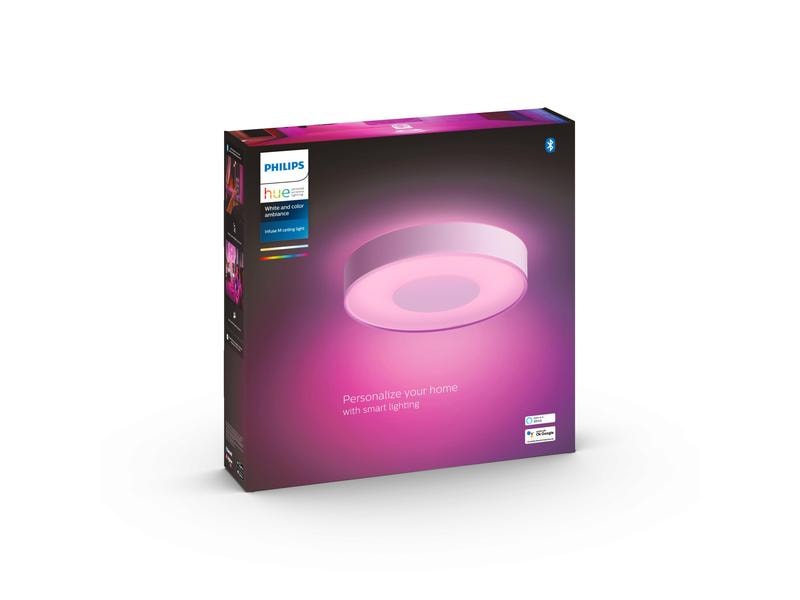 Philips Hue White & Col. Amb. Infuse Plafonnier M blanc