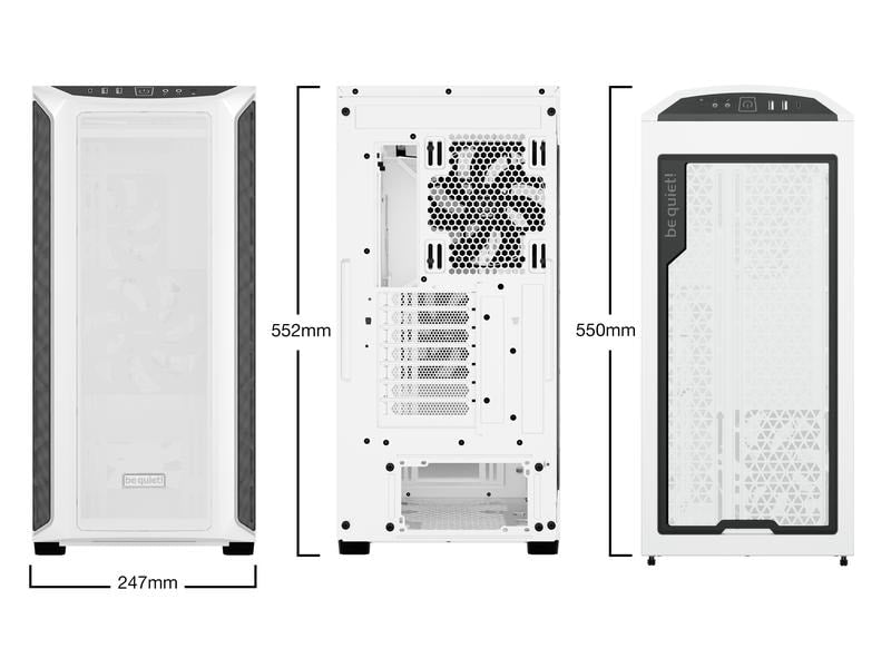 be quiet! Boîtier d’ordinateur Shadow Base 800 DX Blanc