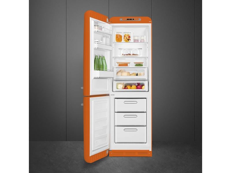 SMEG Réfrigérateur congélateur FAB32LOR5 Orange, Gauche