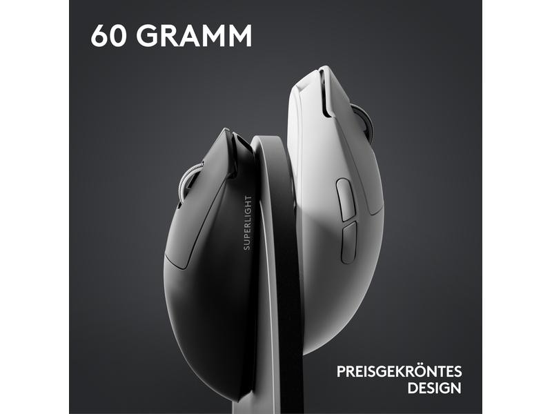 Logitech Souris de gaming Pro X Superlight 2 Lightspeed Blanc