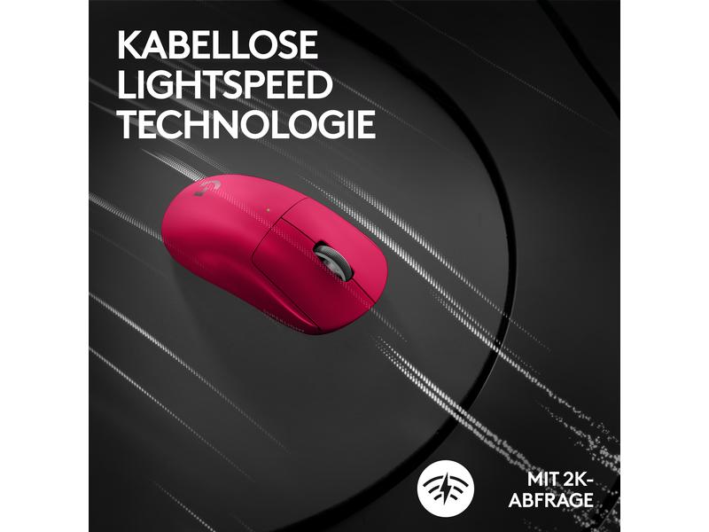 Logitech Souris de gaming Pro X Superlight 2 Lightspeed Magenta