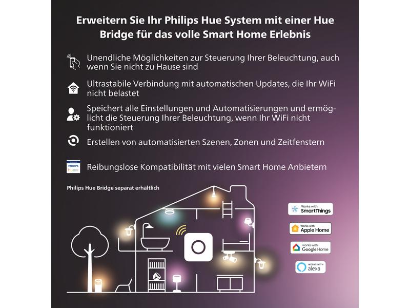 Philips Hue White & Color Ambiance Flourish Lampe à suspendre Blanc