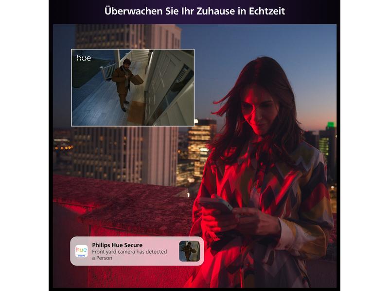 Philips Hue Secure batteriebetriebene Kamera Weiss