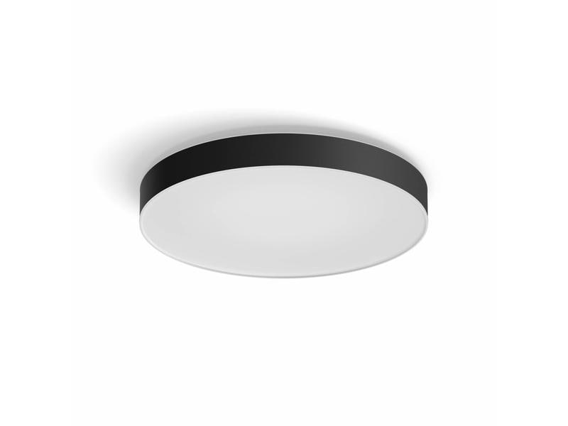 Philips Hue White Amb. Enrave plafonnier XL noir 6500 lm + dimmer
