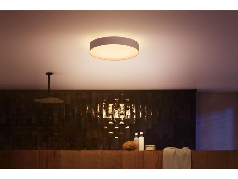 Philips Hue White Amb. Devere Plafonnier M blanc 1900 lm + variateur d'intensité lumineuse