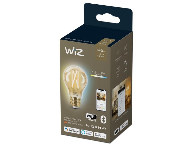WiZ Ampoule 6.7W (50W) E27 A60 Filament Ambre Pack individuel