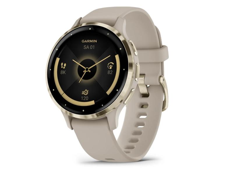 GARMIN Montre de sport Venu 3S French Gray / Softgold