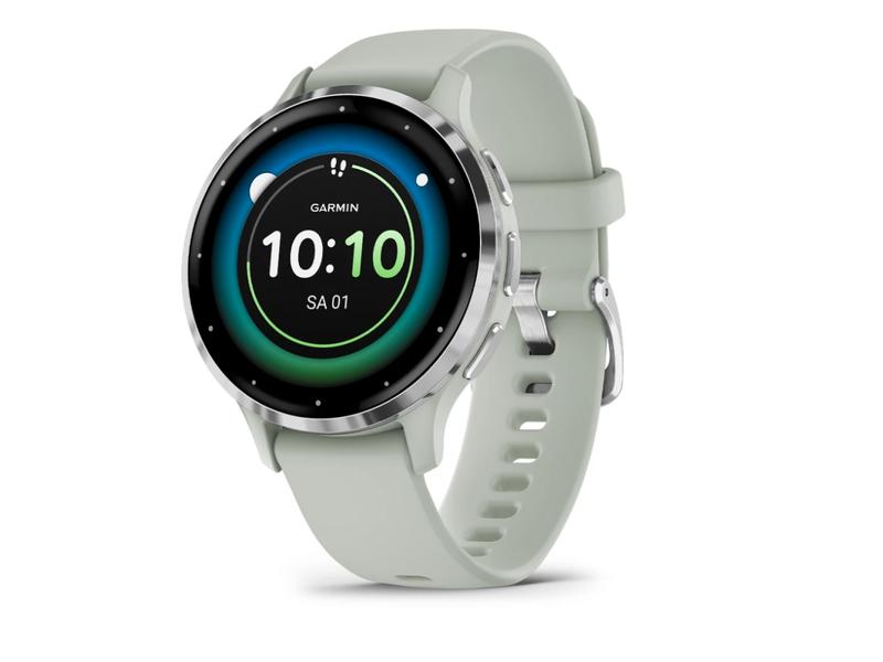 GARMIN Montre de sport Venu 3S Salbeigrau / Silber