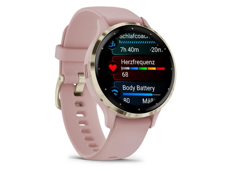 GARMIN Sportuhr Venu 3S Dust Rose / Softgold