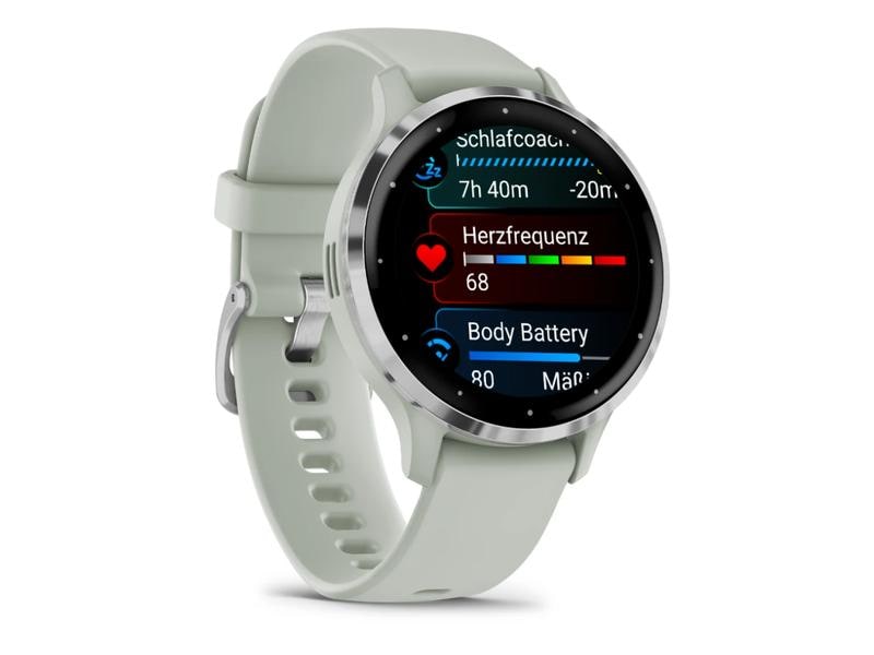 GARMIN Montre de sport Venu 3S Salbeigrau / Silber