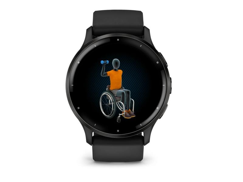 GARMIN Sportuhr Venu 3 Schwarz / Schiefergrau