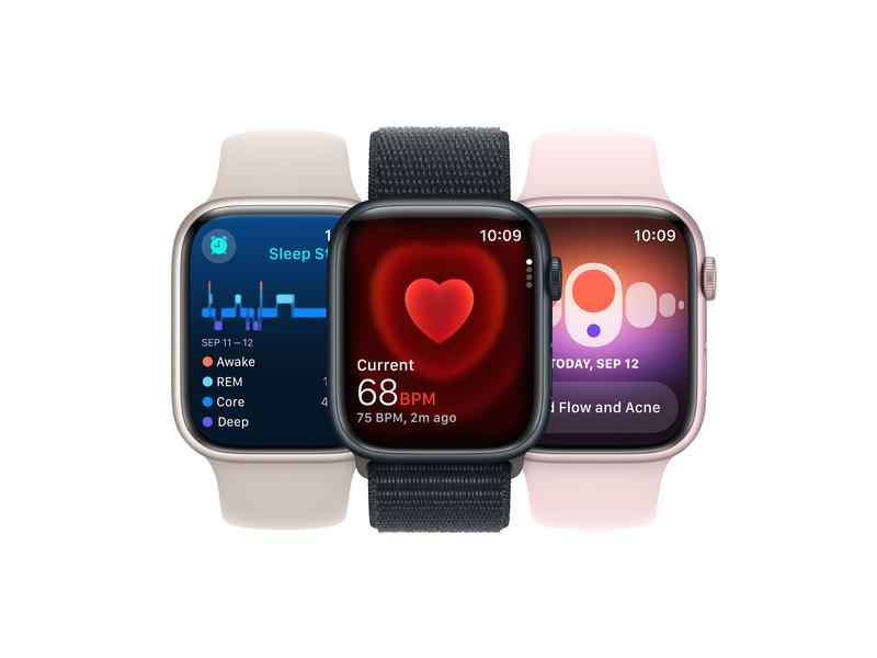 Apple Watch Series 9 45 mm Alu Polarstern Loop