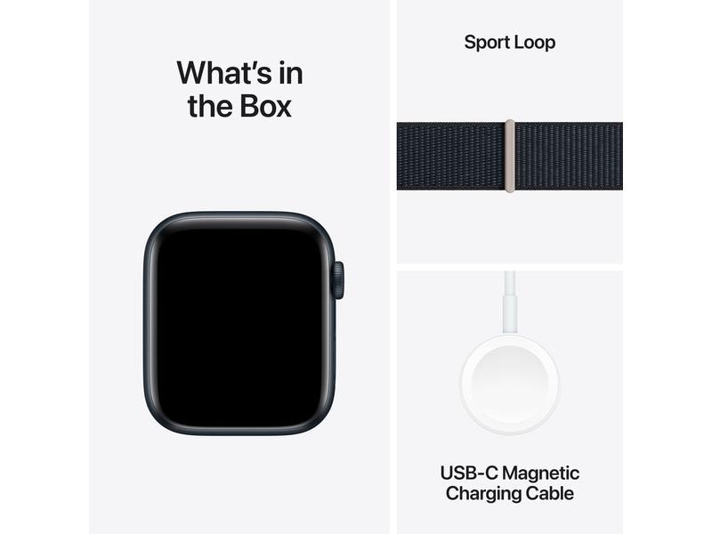 Apple Watch SE 2024 44 mm GPS Alu Sport Loop Minuit