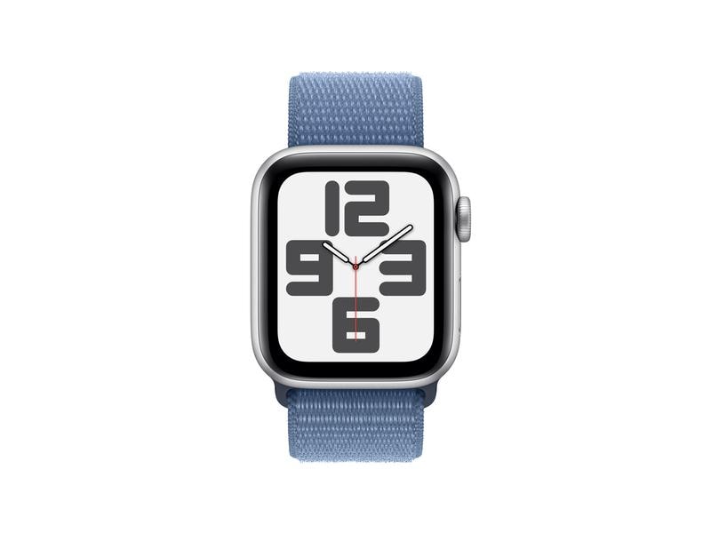 Apple Watch SE 2023 40 mm GPS Alu Silber Loop Winterblau