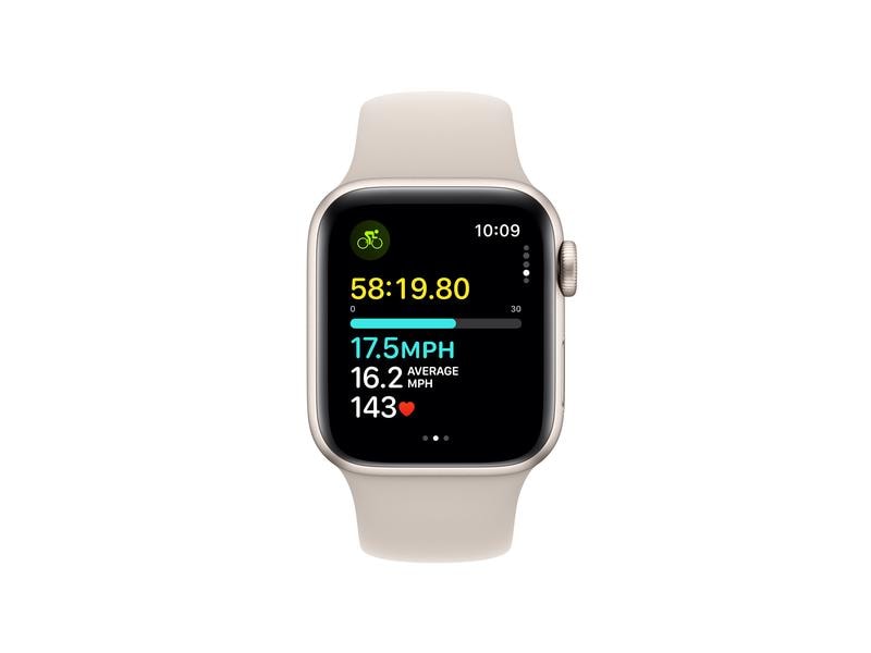 Apple Watch SE 2023 40 mm LTE Aluminium Sport Band Étoile Polaire M/L