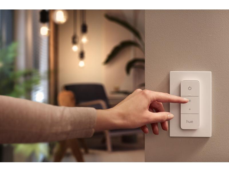 Philips Hue White Amb. Enrave plafonnier XL noir 6500 lm + dimmer