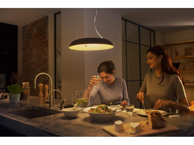 Philips Hue White Amb. Amaze suspension noir 2750 lm + dimmer