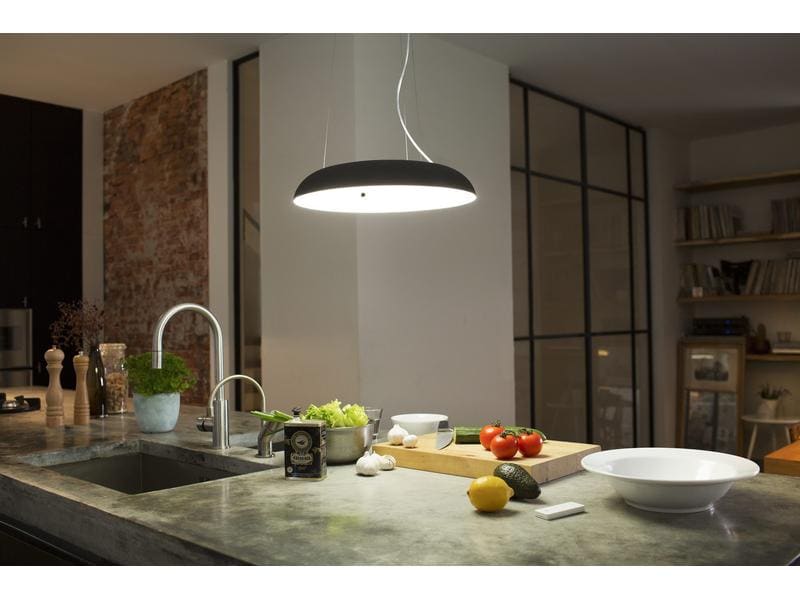 Philips Hue White Amb. Amaze suspension noir 2750 lm + dimmer