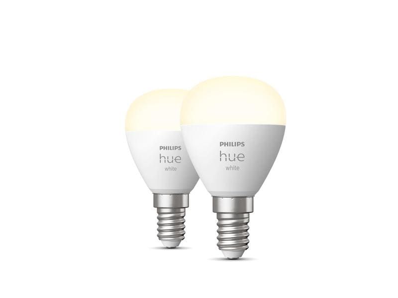 Philips Hue Ampoule White E14 Lustre pack de deux 2 x 470 lm