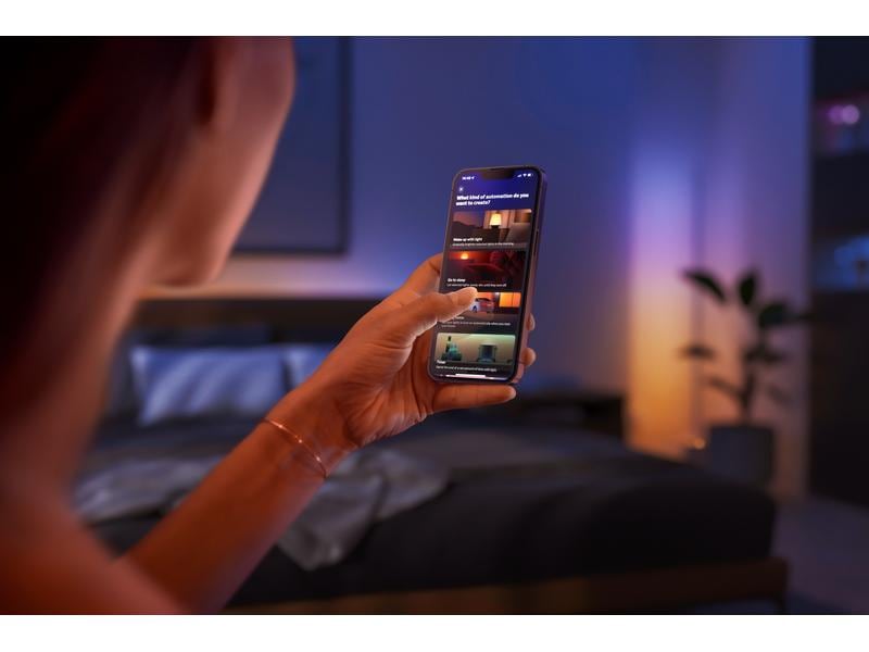 Philips Hue Gradient Signe Stehleuchte Oak