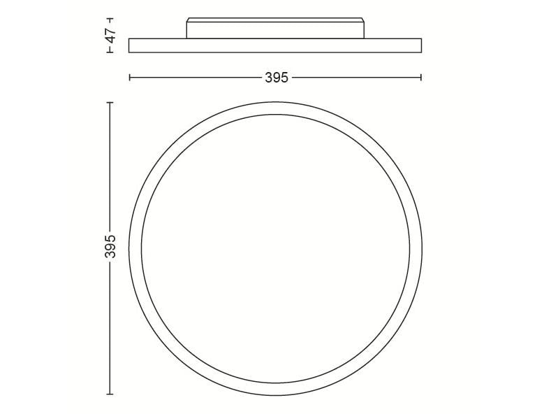 Philips Hue White Ambiance Aurelle Panel Lamp rond Blanc + variateur d'intensité