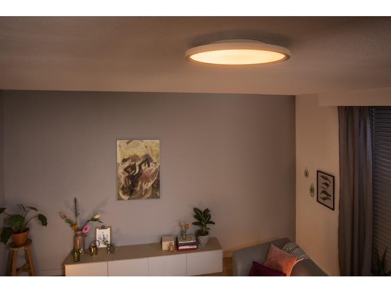 Philips Hue White Ambiance Aurelle Panel Lamp rond Blanc + variateur d'intensité