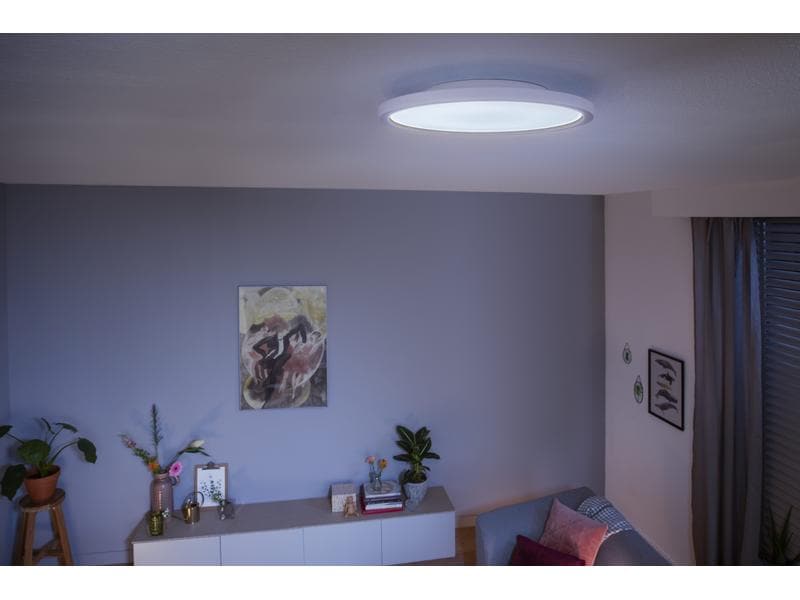 Philips Hue White Ambiance Aurelle Panelleuchte Rund Weiss + Dimmer