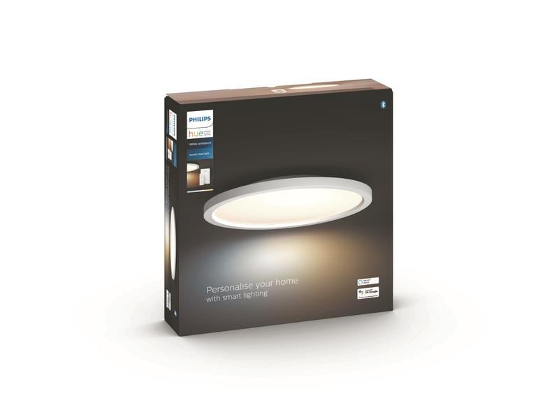 Philips Hue White Ambiance Aurelle Panelleuchte Rund Weiss + Dimmer