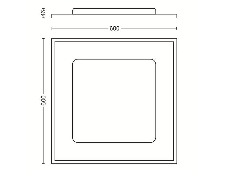 Philips Hue White Ambiance Aurelle Panel Lamp 60 x 60 Blanc + variateur d'intensité lumineuse