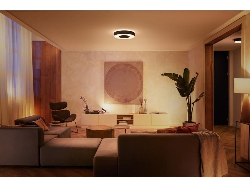 Philips Hue White &amp; Col. Amb. Infuse Deckenleuchte L schwarz 3450 lm