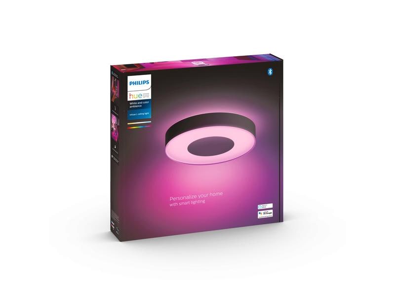 Philips Hue White & Col. Amb. Infuse Plafonnier L noir 3450 lm