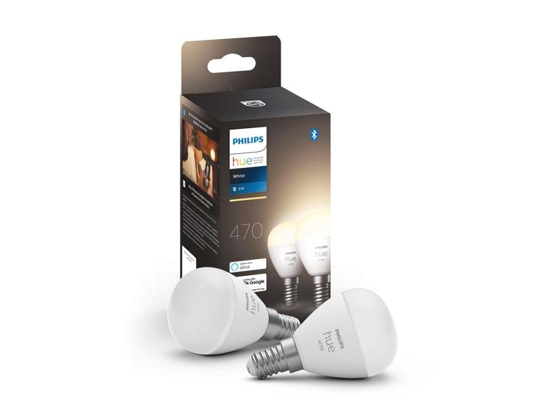 Philips Hue Ampoule White E14 Lustre pack de deux 2 x 470 lm