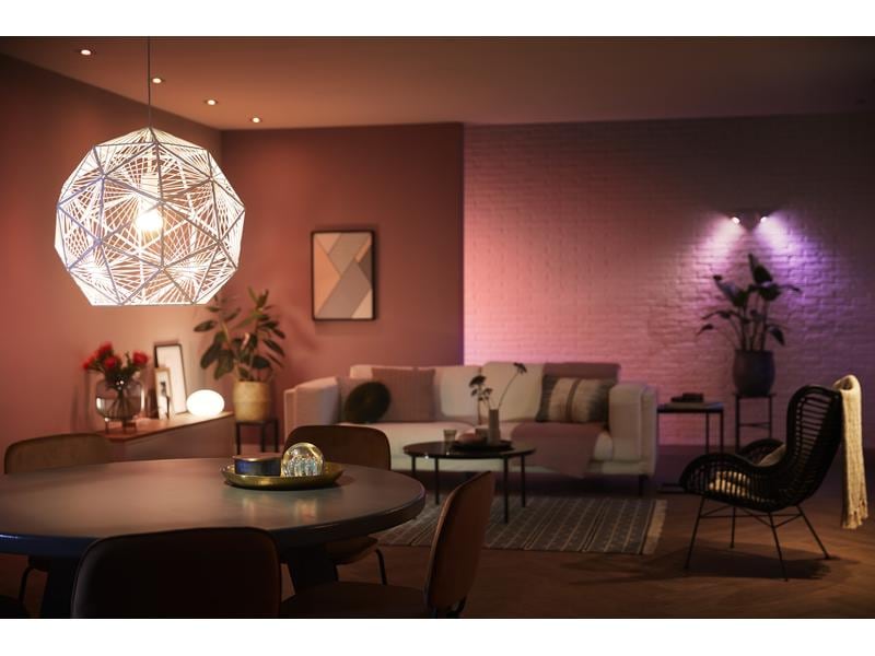 Philips Hue Leuchtmittel White &amp; Col. Amb. E27 Viererpack 4 x 570 lm