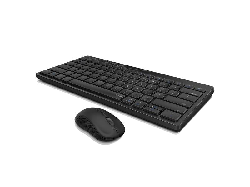 Rapoo Ensemble clavier-souris 8000M Noir/Gris