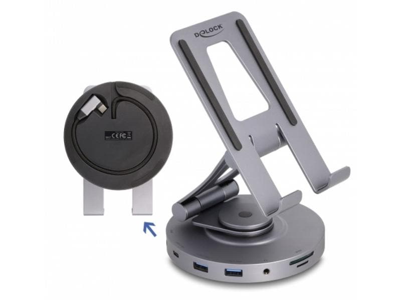 Delock Dockingstation USB-C - 360° drehbar
