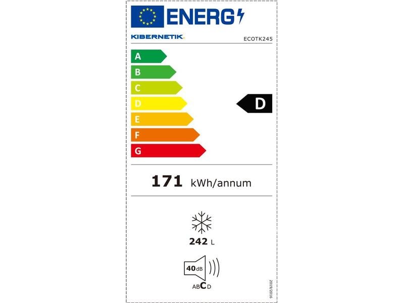 Kibernetik Gefrierschrank ECOTK245 Rechts/Wechselbar