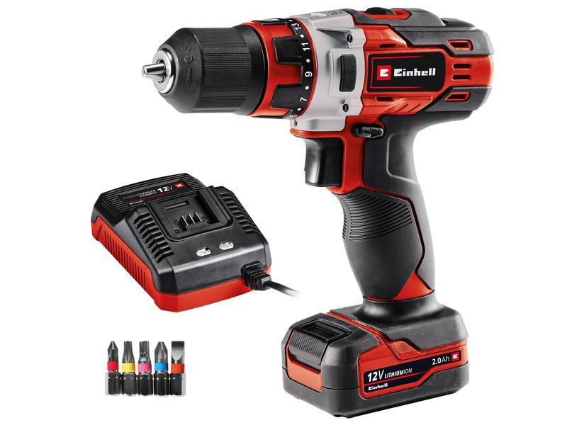 Einhell Perceuse-visseuse sans fil TE-CD 12/1 Li 2.0 Ah Kit