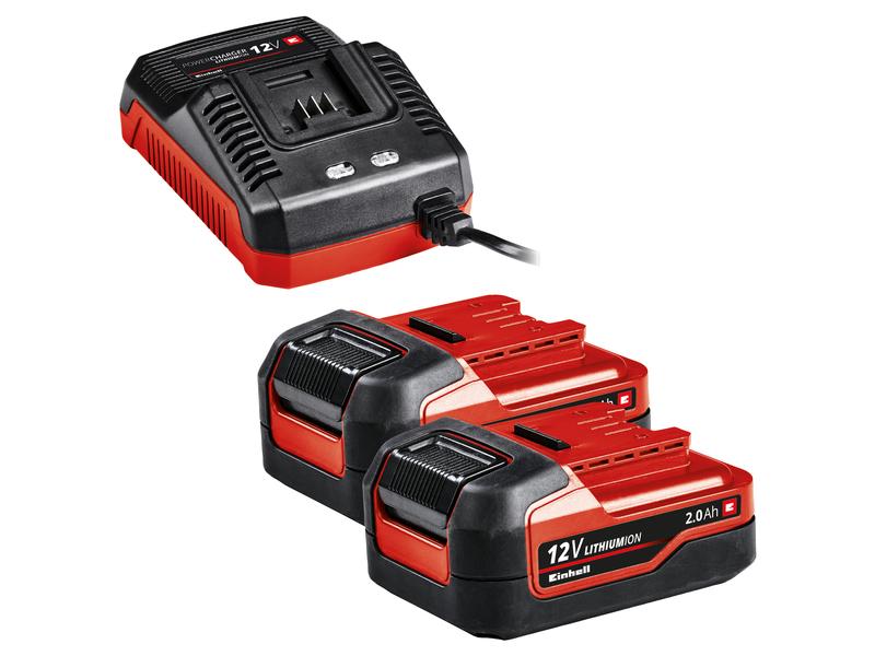 Einhell Perceuses à percussion sans fil TE-CD 12/1 Li-i 2x 2.0 Ah Kit