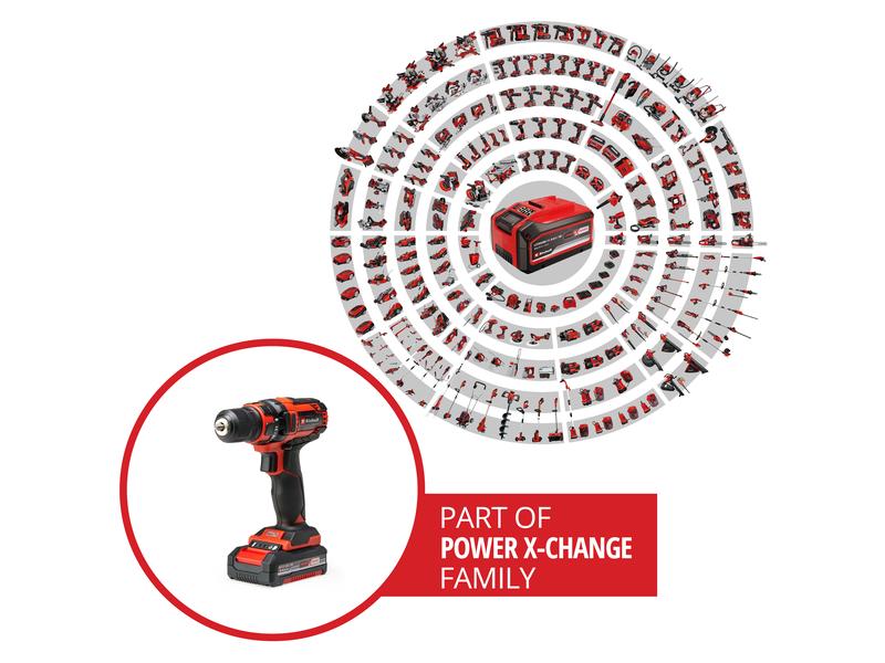 Einhell Perceuse-visseuse sans fil TC-CD 18/35 Li 1.5 Ah Kit