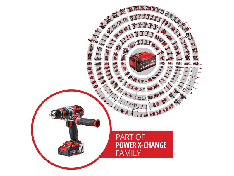 Einhell Professional Perceuse-visseuse à percussion sans fil TE-CD 18 Li-i Brushless Kit