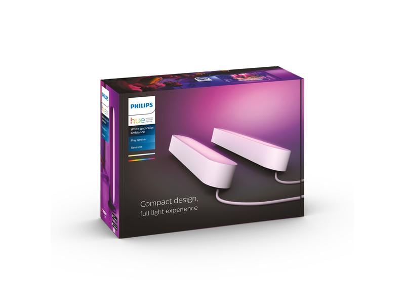 Philips Hue White & Color Ambiance Play 2er-Pack Lightbar Basis Weiss