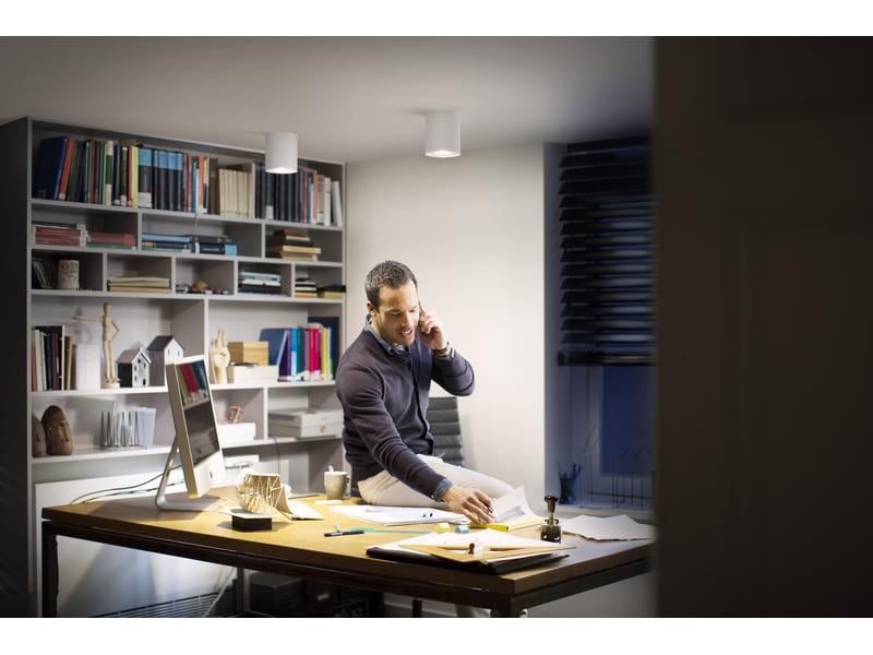 Philips Hue White Ambiance Pillar Einerspot erw. GU10, Weiss