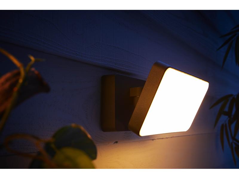 Philips Hue Projecteur extérieur White Outdoor Welcome Projecteur noir