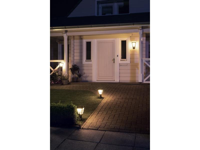 Philips Hue White & Col. Amb. lampe d'allée Econic noire