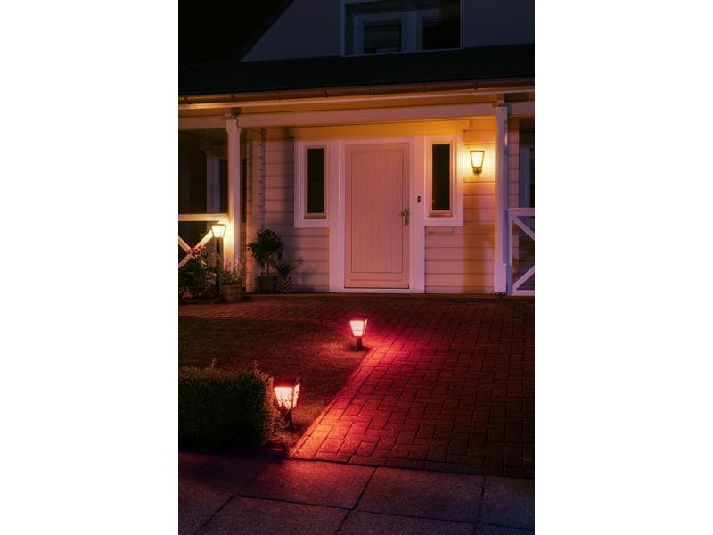 Philips Hue White & Col. Amb. lampe d'allée Econic noire