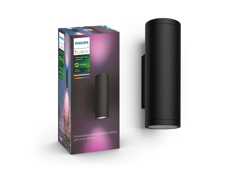 Philips Hue White &amp; Color Ambiance Outdoor Appear Wandleuchte Schwarz
