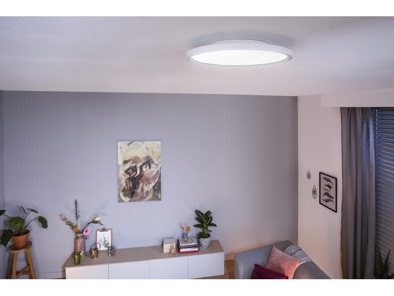 Philips Hue White Ambiance Aurelle Panel Lamp rond Blanc + variateur d'intensité