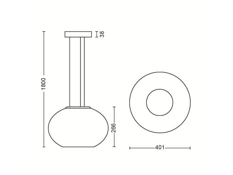 Philips Hue White & Color Ambiance Flourish Lampe à suspendre Blanc