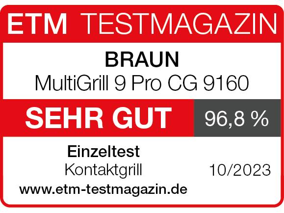 Braun Gril de contact CG 9160 Multigrill 9 Pro 2200 W